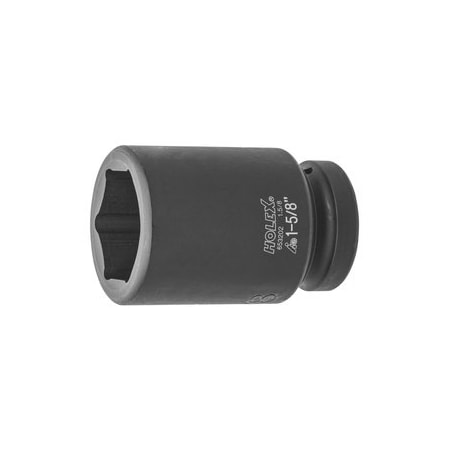 Holex Impact Socket, 1 inch Drive, 6 pt, Deep, 1-5/8 inch 653202 1.5/8